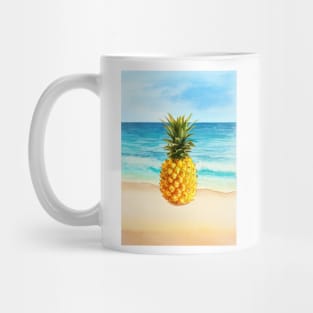 Tropical Pineapple Art Scene Mug